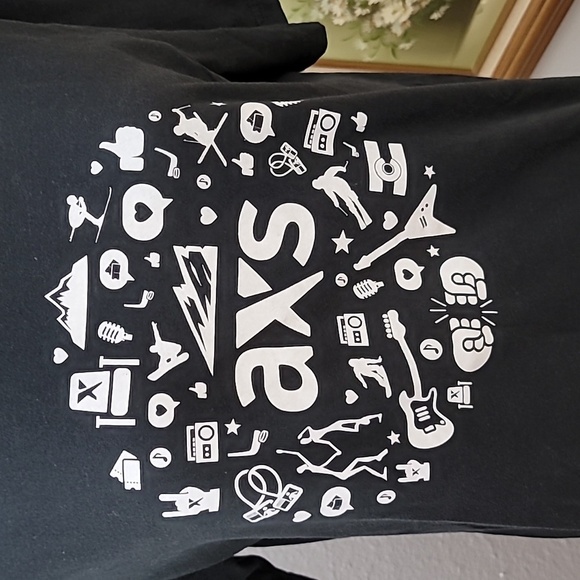 AXS Denver area black tee size large music concert mountains - Picture 3 of 10